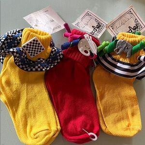 Vintage NWT Colorful Kids Socks Set